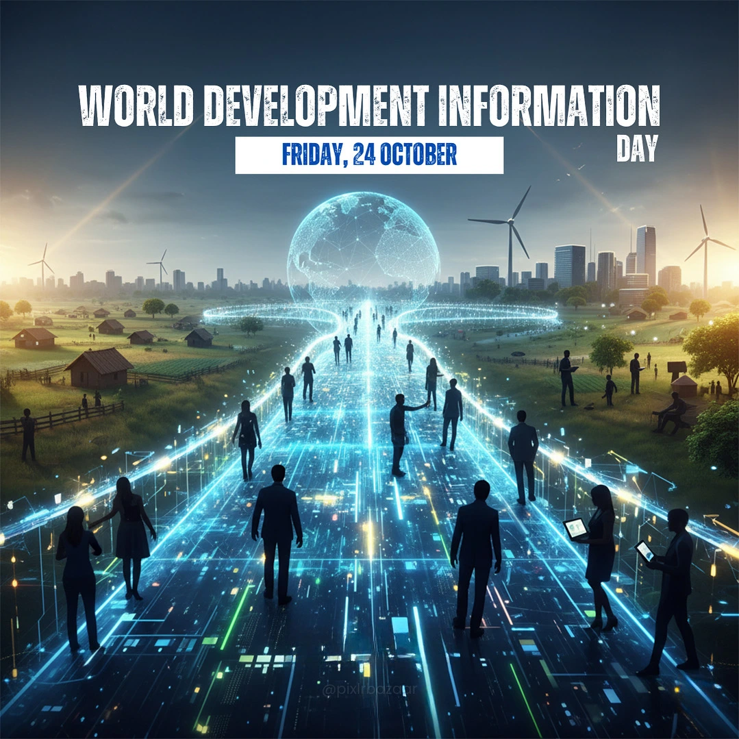 World Development Information Day creative artwork by Pixlr Bazaar